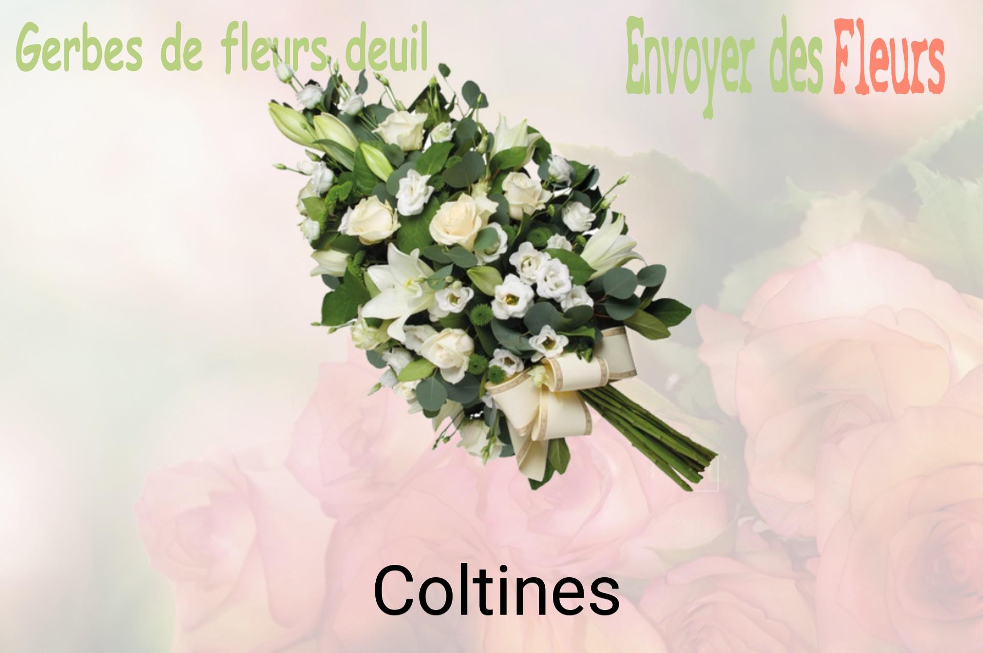 Gerbe de fleurs de deuil livrée à Coltines
